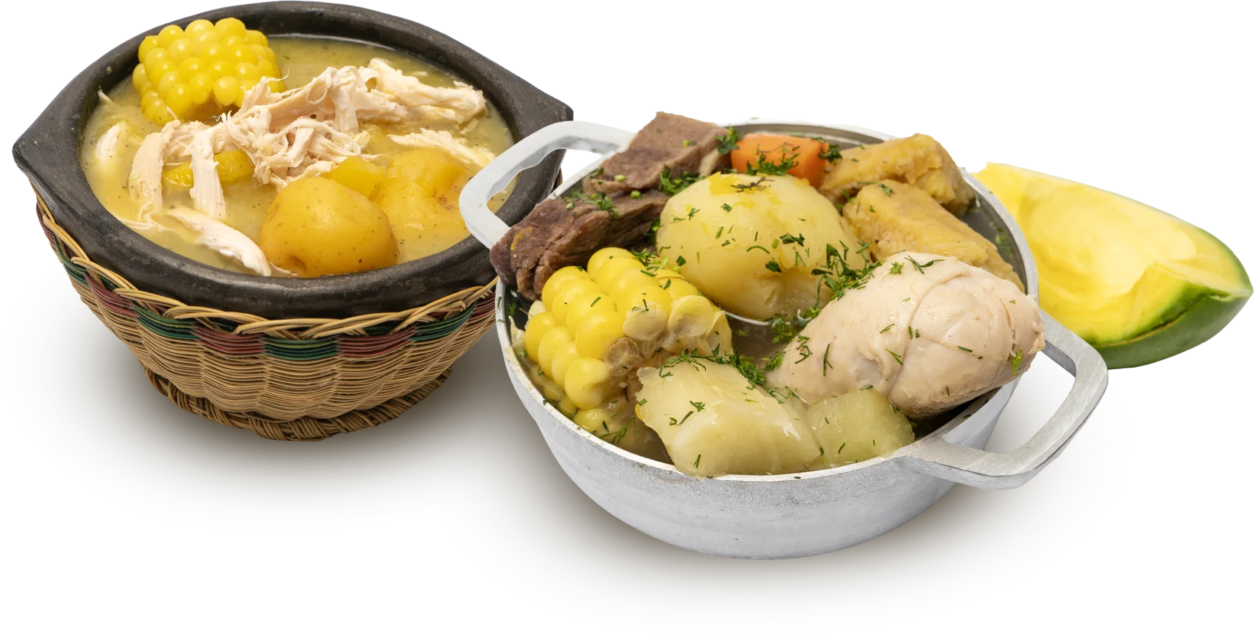 Tajacol ajiaco and sancocho soup mixes – ready-to-cook frozen mixes for foodservice and retail.