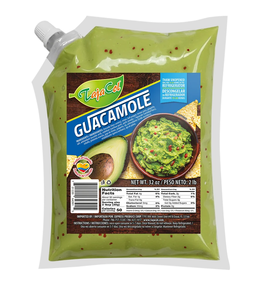 Tajacol guacamole – ready-to-use avocado blend for foodservice and retail