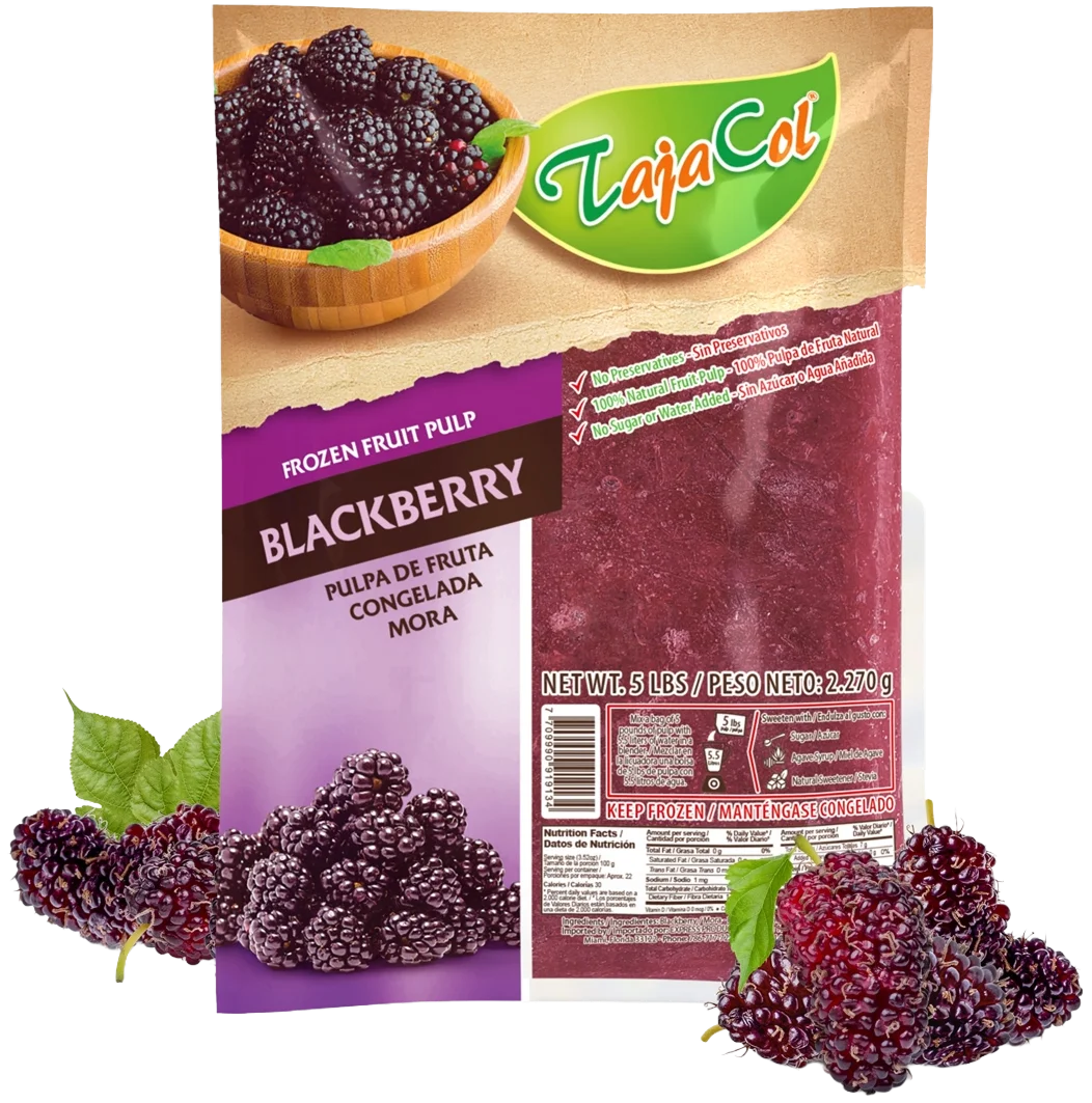 Tajacol frozen whole blackberry – ready-to-use fruit for foodservice and retail.